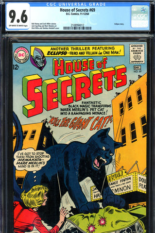 House of Secrets #069 CGC graded 9.6 - NO G.P.A. SALES IN GRADE - SOLD!