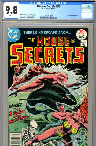 House of Secrets #145 CGC graded 9.8 HG white page - SOLD!