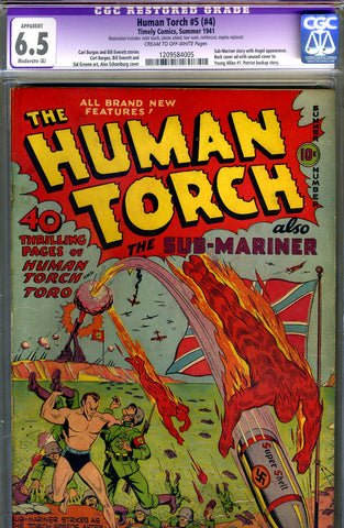 Human Torch #5 (#4) CGC graded 6.5 - SOLD!