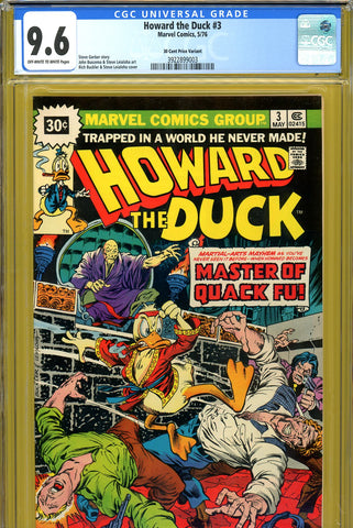 Howard the Duck #3 CGC graded 9.6 PRICE VARIANT second highest