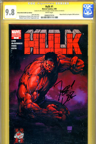Hulk #1 CGC graded 9.8 - Signature Series - first app. of Red Hulk