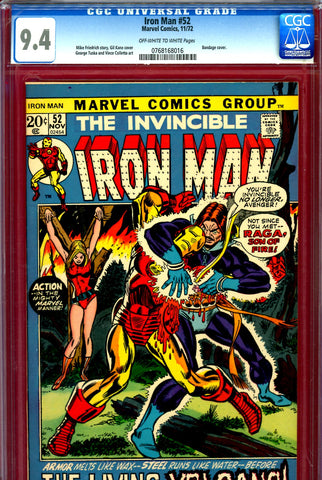 Iron Man #052 CGC graded 9.4 - first appearance of Raga - SOLD!