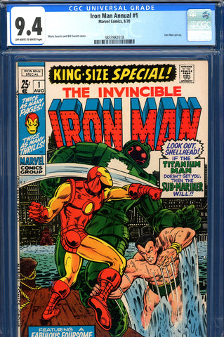 Iron Man Annual #1 CGC graded 9.4 - Severin/Everett cover - SOLD!