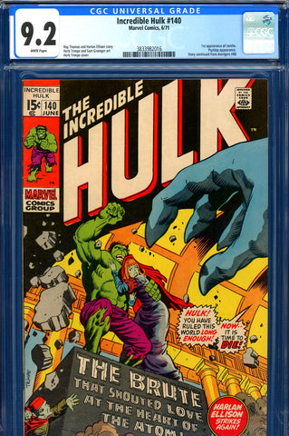 Incredible Hulk #140 CGC graded 9.2 - first appearance of Jarella - SOLD!