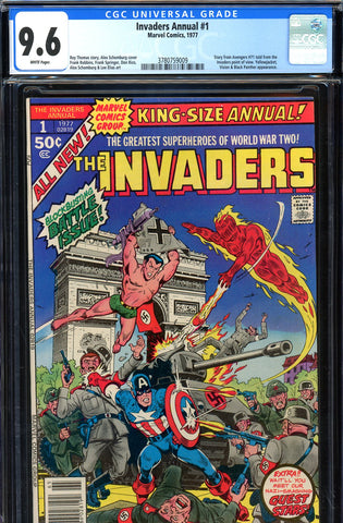 Invaders Annual #1 CGC graded 9.6 Schomburg cover/art - SOLD!