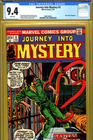 Journey Into Mystery #3 CGC graded 9.4 adaptation (1973)