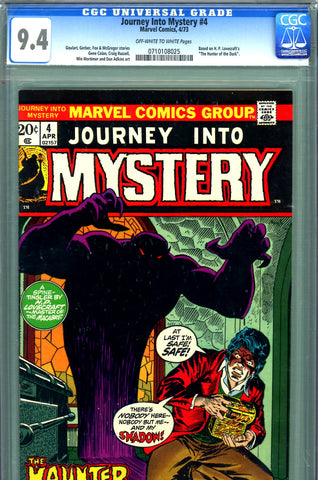Journey Into Mystery #004 CGC graded 9.4 adaptation (1973) - SOLD!