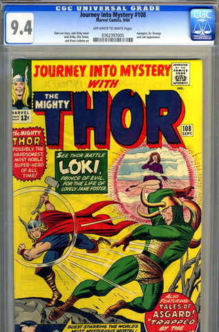 Journey into Mystery #108 CGC graded 9.4 SOLD!