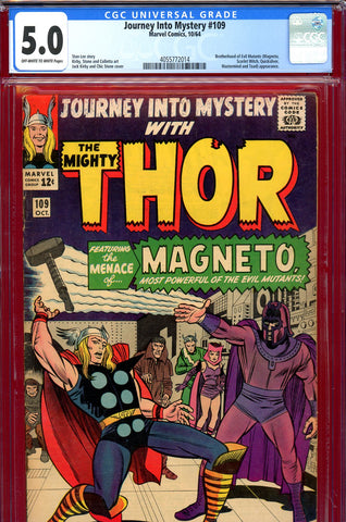 Journey Into Mystery #109 CGC graded 5.0 first Magneto crossover - SOLD!