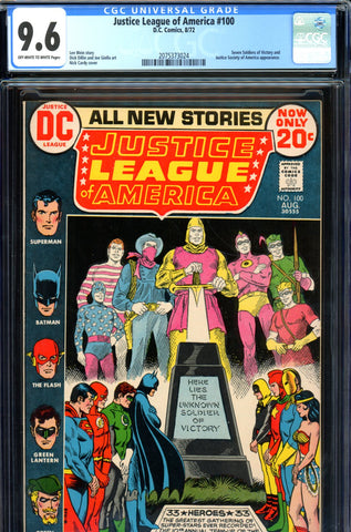 Justice League of America #100 CGC graded 9.6 SOLD!