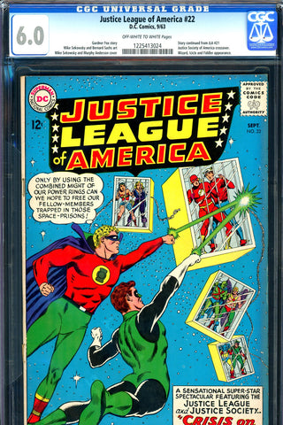Justice League of America #22 CGC graded 6.0 - second JSA - SOLD!