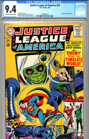 Justice League of America #33 CGC graded 9.4 - SOLD!
