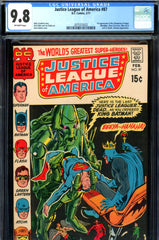 Justice League of America #87 CGC graded 9.8 - HIGHEST GRADED