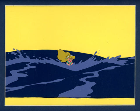 Original production cel -"Little Mermaid"- by Golden Films 080 MATTED