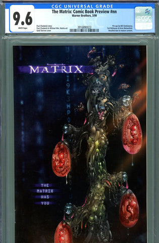 The Matrix: Comic Book Preview #nn CGC graded 9.6 recalled issue - SOLD!