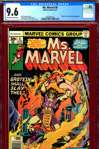 Ms. Marvel #6 CGC graded 9.6 - Grotesk cover/story