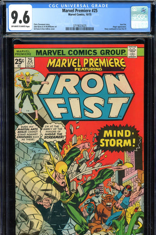 Marvel Premiere #25 CGC graded 9.6 - Iron Fist cover and story - SOLD!