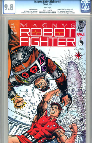 Magnus, Robot Fighter #05 CGC graded 9.8 - HG - first Rai - SOLD!