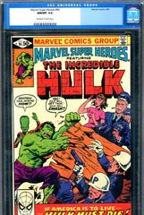 Marvel Super-Heroes #96 CGC graded 9.8 HIGHEST GRADED