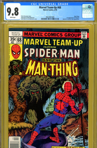 Marvel Team-Up #68 CGC graded 9.8 HIGHEST GRADED 1st D'Spayre