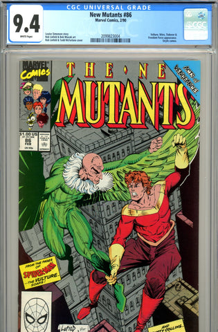 New Mutants #86 CGC graded 9.4 Cable cameo