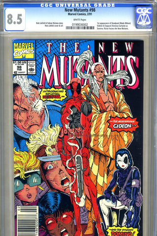 New Mutants #98 CGC graded 8.5 - first Deadpool - SOLD!