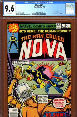 Nova #23 CGC graded 9.6 - Diamond Head/Doctor Sun c/s - SOLD!