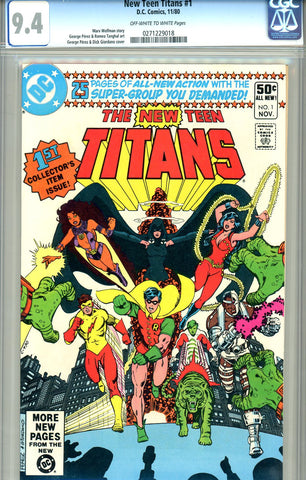 New Teen Titans #01 CGC graded 9.4 - SOLD!
