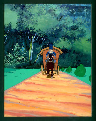 Original production cel -"Pinocchio"- by Golden Films 129 MATTED