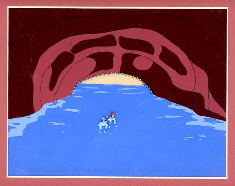 Original production cel -"Pinocchio"- by Golden Films 133 MATTED