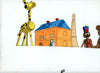 Original production cel -"Pinocchio"- by Golden Films 175 SIZE 17" x 9"