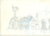 Original production cel -"Pinocchio"- by Golden Films 175 SIZE 17" x 9"