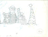 Original production cel -"Pinocchio"- by Golden Films 175 SIZE 17" x 9"