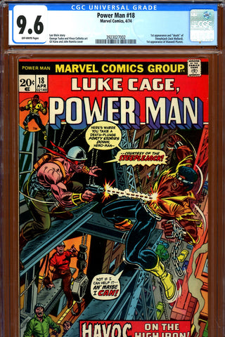 Power Man #18 CGC graded 9.6 - first app./death Steeplejack