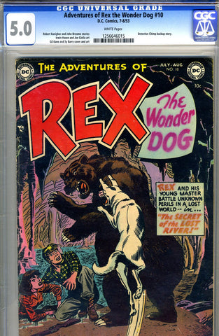 Adventures of Rex, the Wonder Dog #10 CGC graded 5.0 - SOLD!