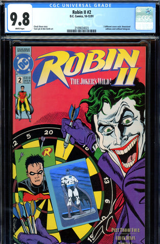 Robin II #2 CGC graded 9.8 - HIGHEST GRADED dartboard cover - SOLD!