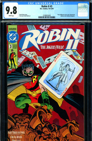 Robin II #3 CGC graded 9.8 - HIGHEST GRADED Joker hologram - SOLD!
