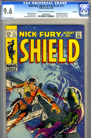 Nick Fury, S.H.I.E.L.D. #11 CGC graded 9.6 - pedigree - SOLD!