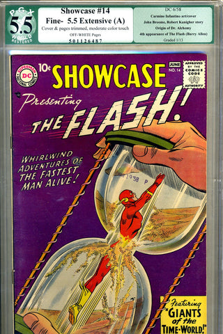 Showcase #14 PGX/CGC graded 5.5 - fourth Silver Age Flash - SOLD!