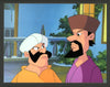 Original production cel -"Sinbad"- by Golden Films 320 MATTED