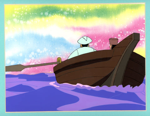 Original production cel -"Sinbad"- by Golden Films 324 MATTED
