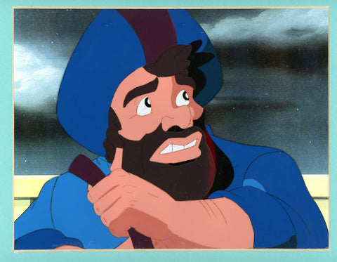 Original production cel -"Sinbad"- by Golden Films 325 MATTED