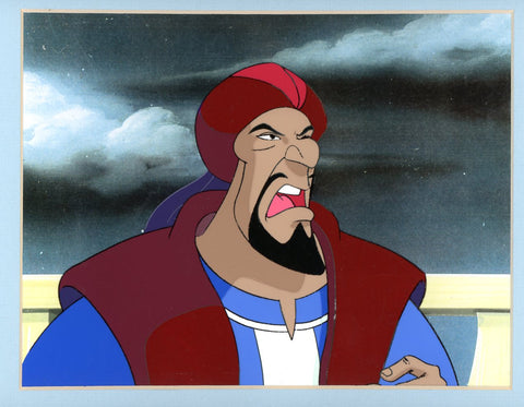 Original production cel -"Sinbad"- by Golden Films 326 MATTED