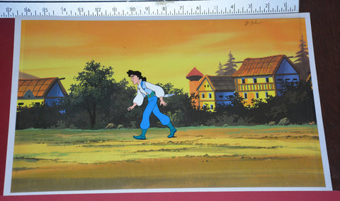 Original production cel -"Sinbad"- by Golden Films 350 SIZE 16" x 10.50"