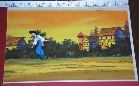 Original production cel -"Sinbad"- by Golden Films 351 SIZE 16" x 10.50"