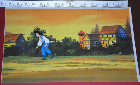 Original production cel -"Sinbad"- by Golden Films 352 SIZE 16" x 10.50"