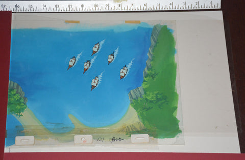 Original production cel -"Sinbad"- by Golden Films 359 SIZE 16.50" x 11"