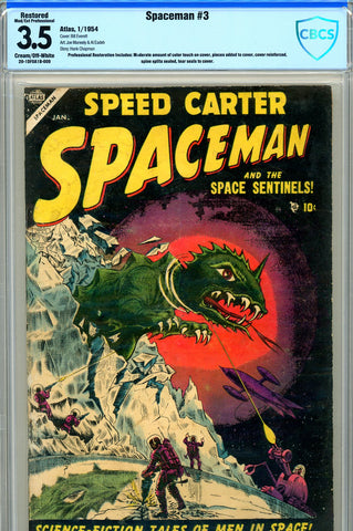 Spaceman #3 CBCS graded 3.5 - SCARCE! - SOLD!