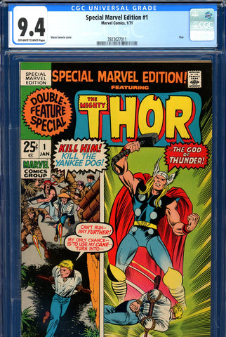 Special Marvel Edition #1 CGC graded 9.4 - featuring Thor