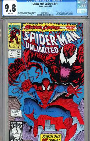 Spider-Man Unlimited #1 CGC graded 9.8 - first Shriek SOLD!